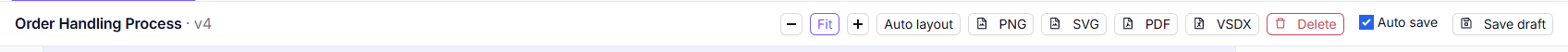 Save status and version in the title bar