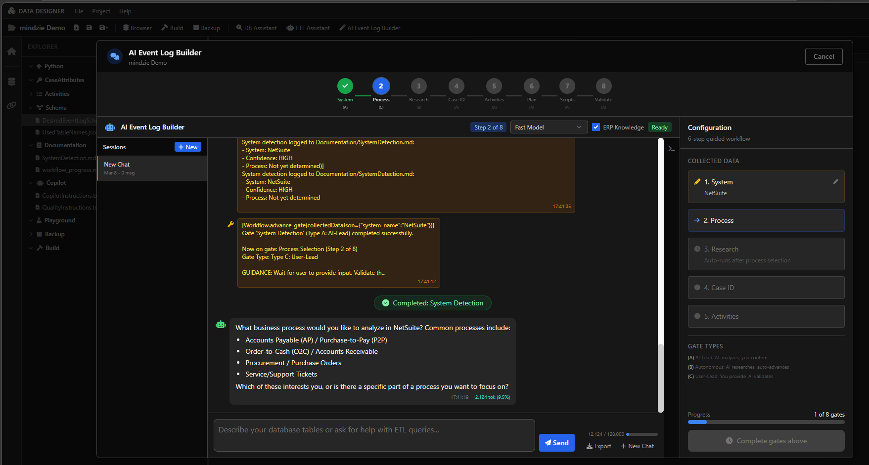 AI Event Log Builder