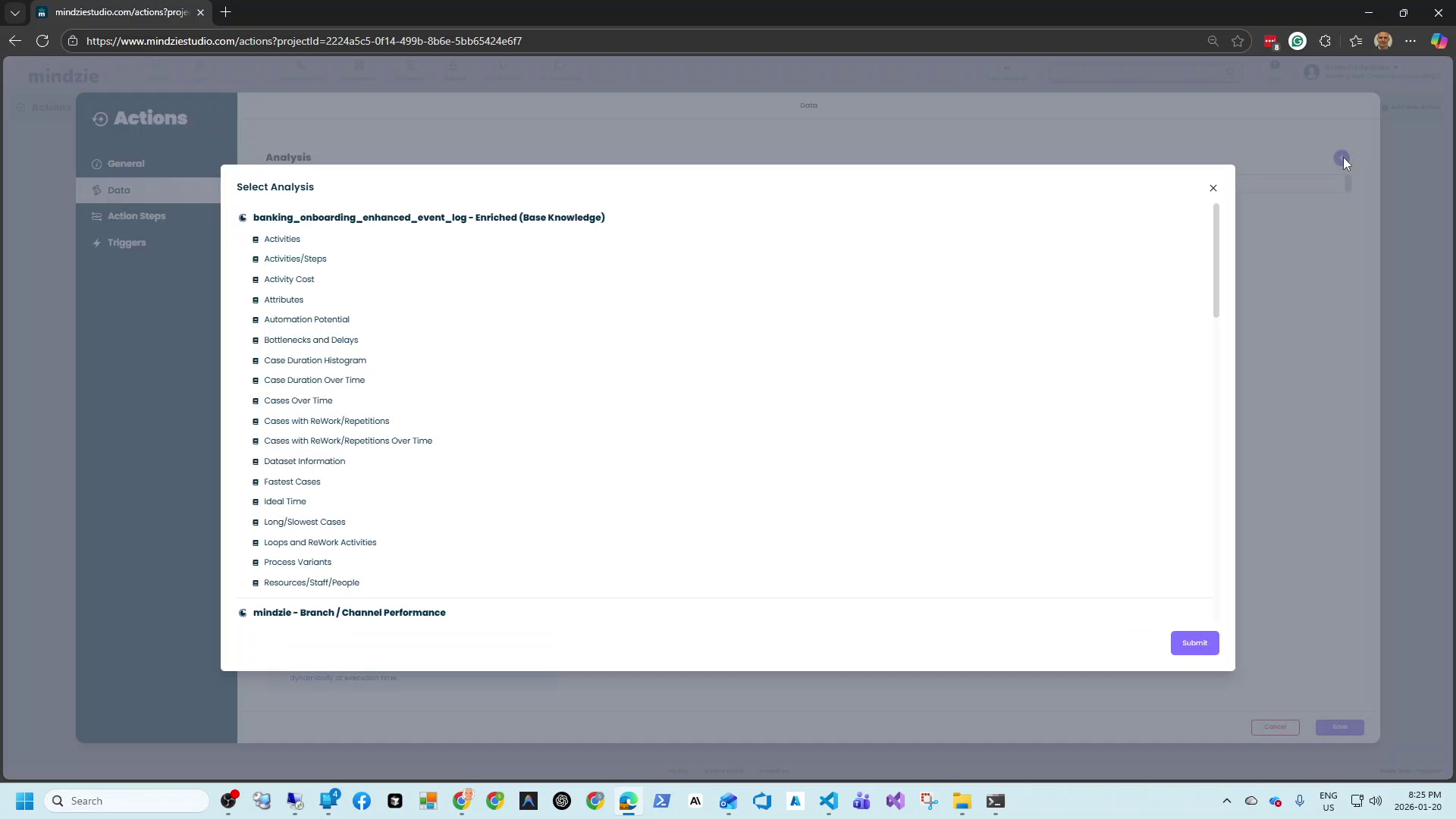 Data Selection Dialog