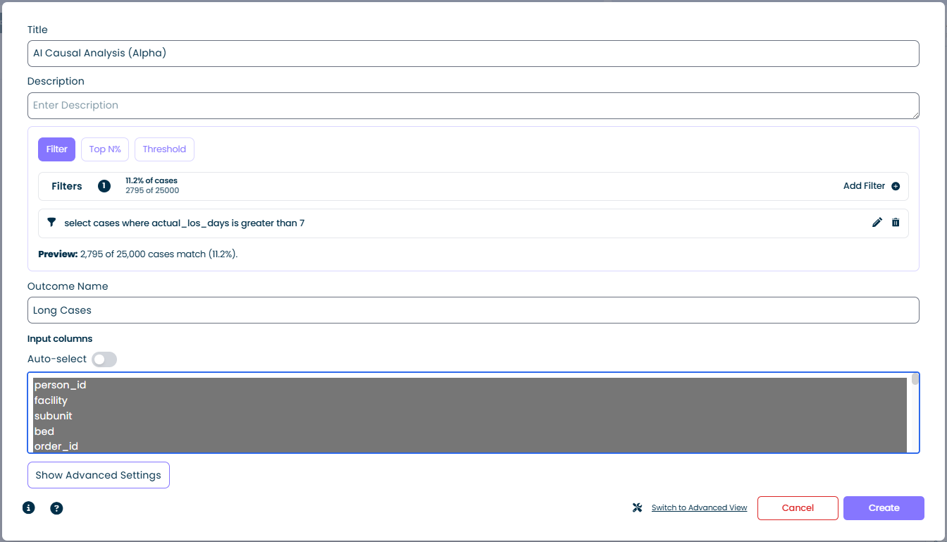 AI Causal Analysis Rechner-Editor