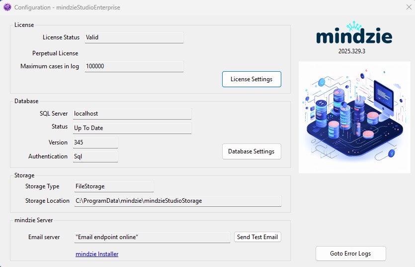 mindzieStudio Configuration Application