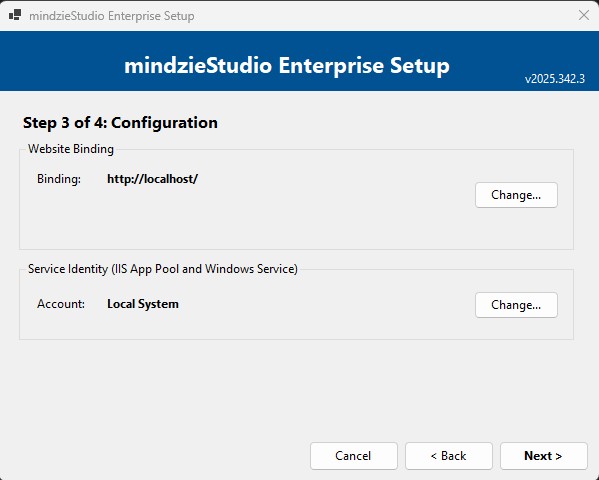 Step 3: Configuration