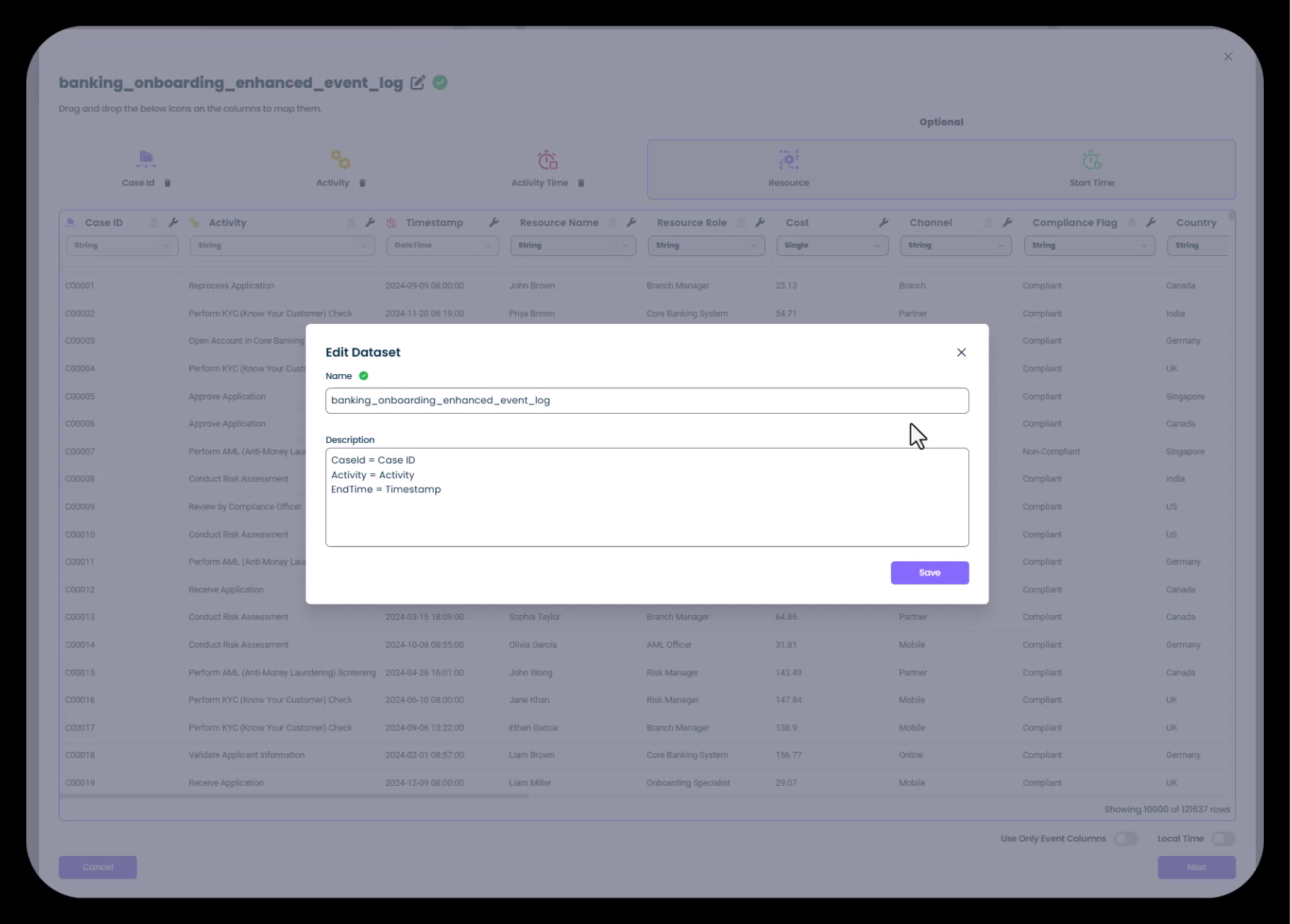 Column Mapping Interface