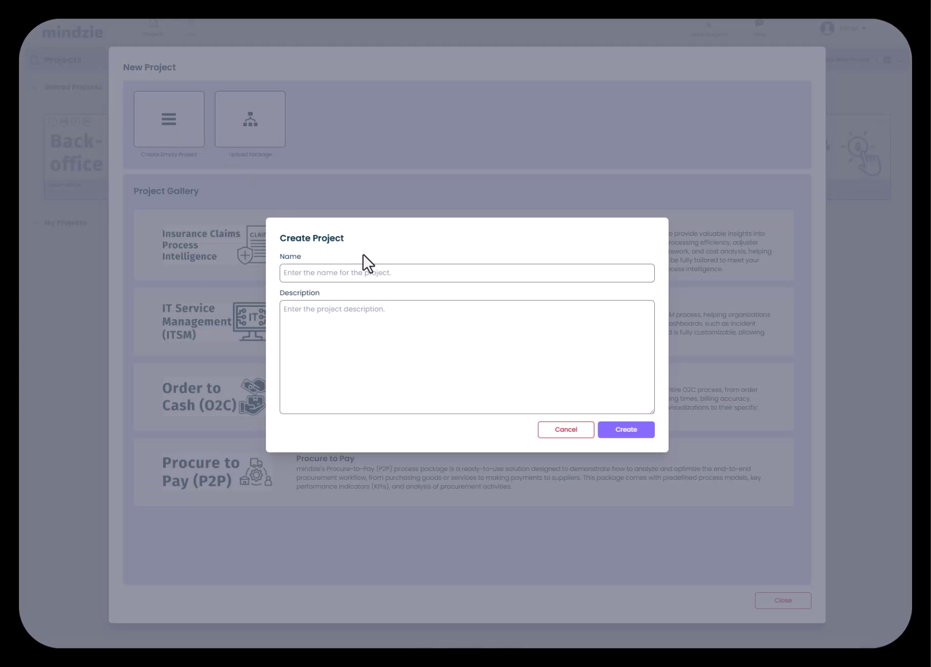 Create Project Form