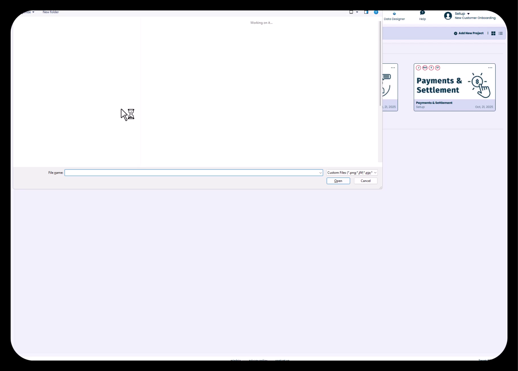 Upload Thumbnail Dialog