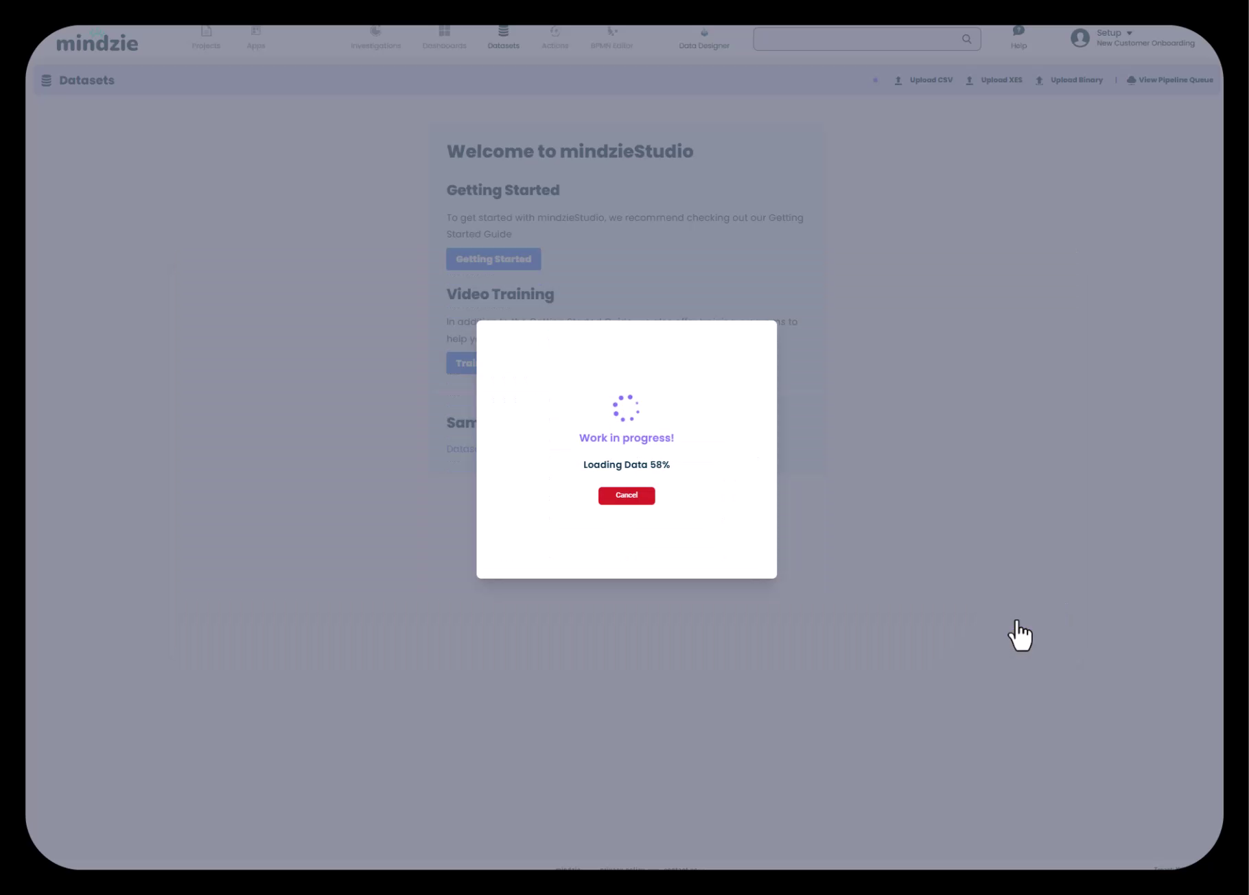 Data Loading Progress